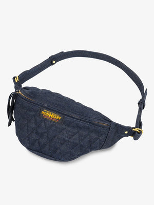 Iron Heart Denim 25oz Selvedge Denim Waist Bag - Indigo
