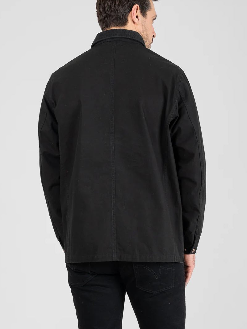 Iron Heart Denim Black IHJ-148-BRN 10oz Kurashikizome® Organic Cotton Duck Chore Jacket (Copy)