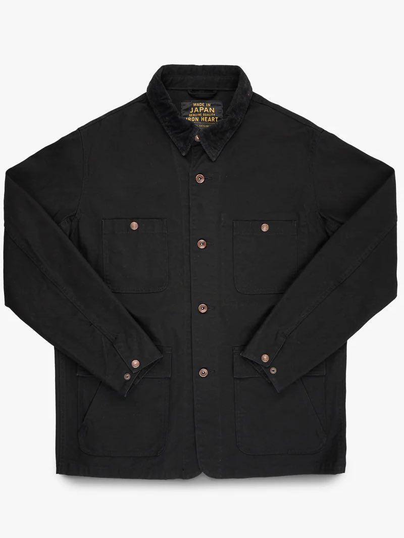 ENOF cotton work jacket 01 BLACK イナフ Niepce Inc Streetwear Winter Men Jacket Japanese Fashion Zip