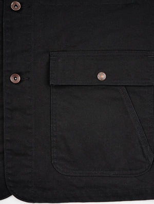 Iron Heart Denim Black IHJ-148-BRN 10oz Kurashikizome® Organic Cotton Duck Chore Jacket (Copy)