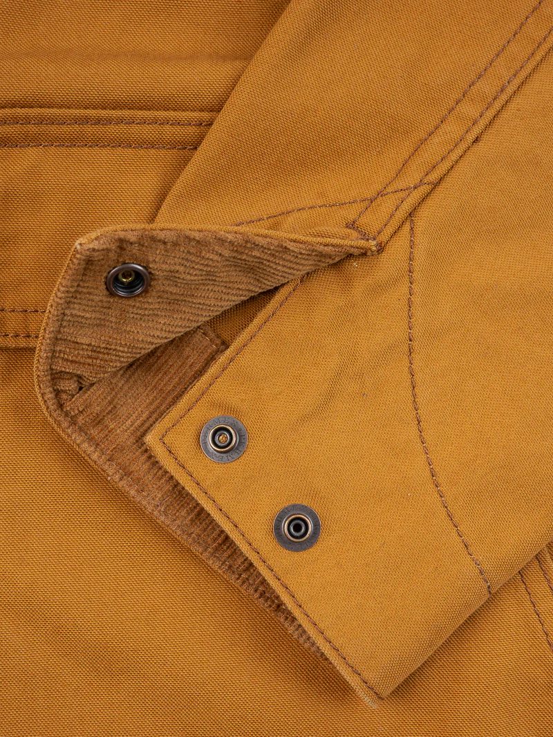 Iron Heart Denim Brown IHJ-148-BRN 10oz Kurashikizome® Organic Cotton Duck Chore Jacket