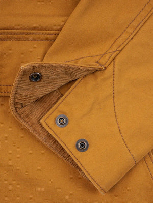 Iron Heart Denim Brown IHJ-148-BRN 10oz Kurashikizome® Organic Cotton Duck Chore Jacket