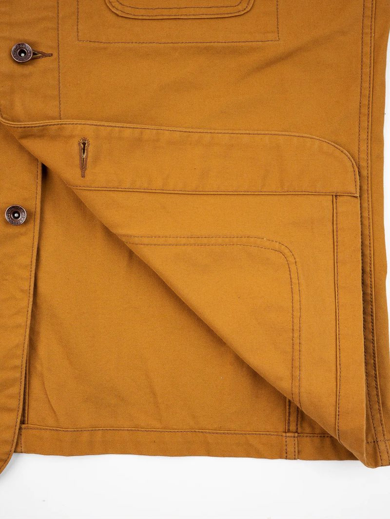 Iron Heart Denim Brown IHJ-148-BRN 10oz Kurashikizome® Organic Cotton Duck Chore Jacket