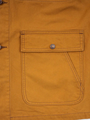 Iron Heart Denim Brown IHJ-148-BRN 10oz Kurashikizome® Organic Cotton Duck Chore Jacket