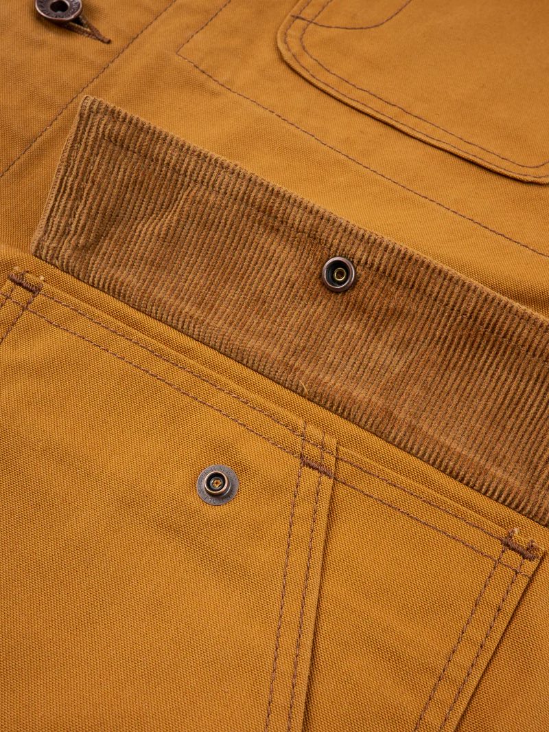 Iron Heart Denim Brown IHJ-148-BRN 10oz Kurashikizome® Organic Cotton Duck Chore Jacket