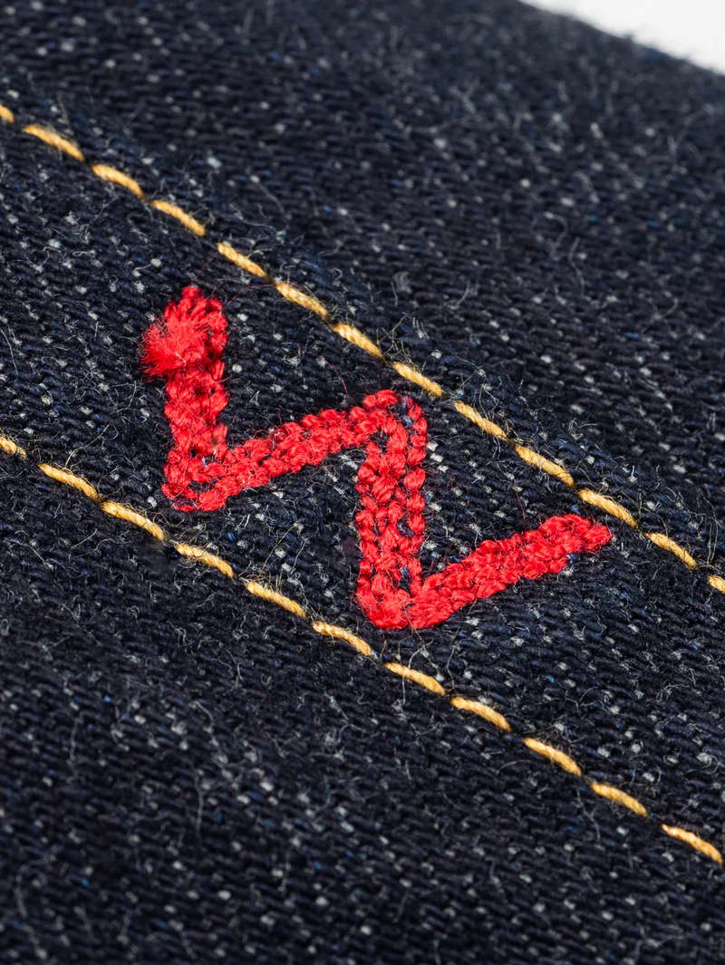 Iron Heart Denim IH-1955S-142 14oz Selvedge Denim "1955" Vintage Tapered Cut Jeans Indigo