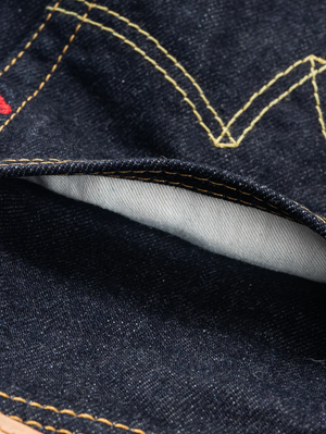 Iron Heart Denim IH-1955S-142 14oz Selvedge Denim "1955" Vintage Tapered Cut Jeans Indigo