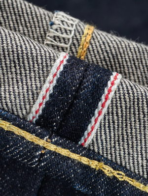 Iron Heart Denim IH-1955S-142 14oz Selvedge Denim "1955" Vintage Tapered Cut Jeans Indigo