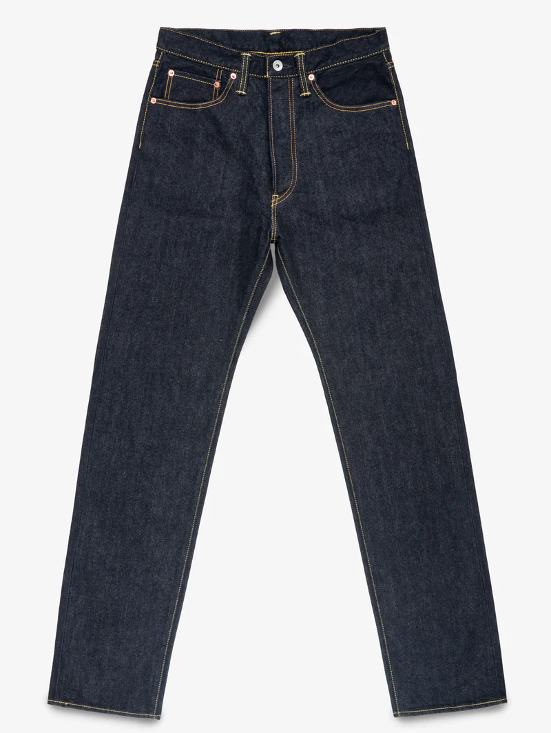 Iron Heart Denim IH-1955S-142 14oz Selvedge Denim "1955" Vintage Tapered Cut Jeans Indigo