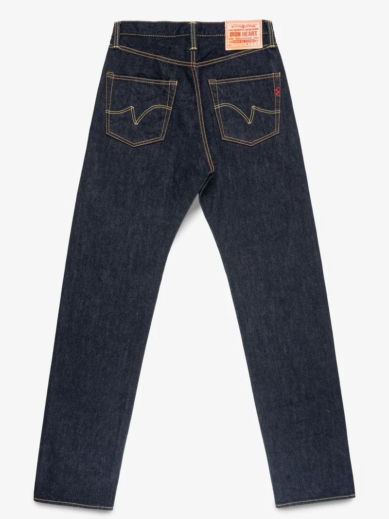 Iron Heart Denim IH-1955S-142 14oz Selvedge Denim "1955" Vintage Tapered Cut Jeans Indigo