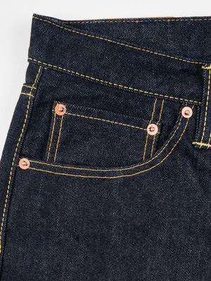 Iron Heart Denim IH-1955S-142 14oz Selvedge Denim "1955" Vintage Tapered Cut Jeans Indigo