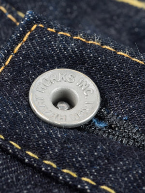 Iron Heart Denim IH-1955S-142od 14oz Selvedge Denim "1955" Vintage Tapered Cut Jeans Indigo Overdyed Black