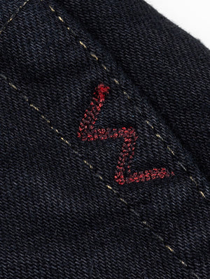 Iron Heart Denim IH-1955S-142od 14oz Selvedge Denim "1955" Vintage Tapered Cut Jeans Indigo Overdyed Black