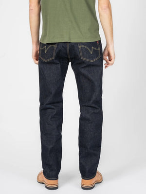 Iron Heart Denim IH-1955S-142od 14oz Selvedge Denim "1955" Vintage Tapered Cut Jeans Indigo Overdyed Black