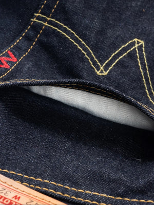 Iron Heart Denim IH-1955S-142od 14oz Selvedge Denim "1955" Vintage Tapered Cut Jeans Indigo Overdyed Black