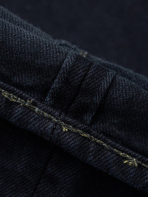 Iron Heart Denim IH-1955S-142od 14oz Selvedge Denim "1955" Vintage Tapered Cut Jeans Indigo Overdyed Black