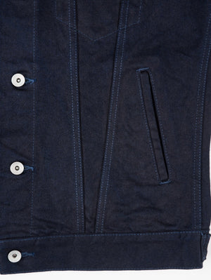 Iron Heart Denim IH-526J-142ib Indigo/Black 14oz Selvedge Denim Modified Type III Jacket