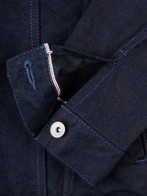 Iron Heart Denim IH-526J-142ib Indigo/Black 14oz Selvedge Denim Modified Type III Jacket
