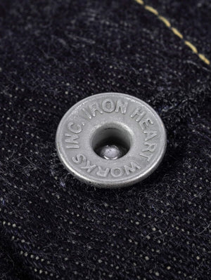 Iron Heart Denim IH-526L 19oz Left-Hand Twill Selvedge Denim Type III Jacket - Indigo