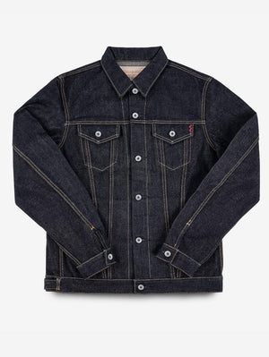 Iron Heart Denim IH-526L 19oz Left-Hand Twill Selvedge Denim Type III Jacket - Indigo