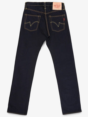 Iron Heart Denim IH-634S-142ib-c Indigo/Black 14oz Selvedge Denim Straight Cut