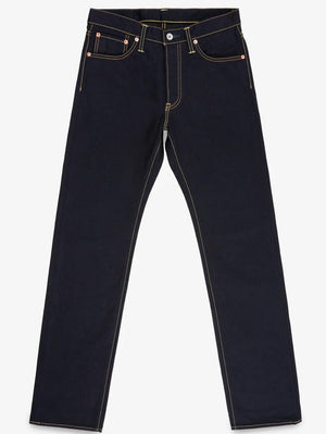 Iron Heart Denim IH-634S-142ib-c Indigo/Black 14oz Selvedge Denim Straight Cut