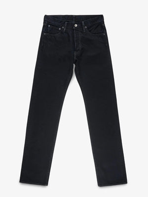 Iron Heart Denim IH-634S-142od Overdyed Black 14oz Selvedge Denim Straight Cut Jeans - Indigo