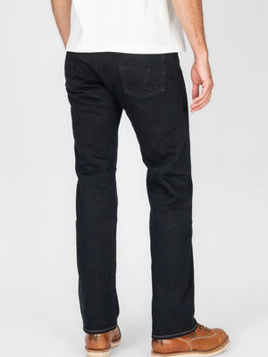Iron Heart Denim IH-634S-142od Overdyed Black 14oz Selvedge Denim Straight Cut Jeans - Indigo