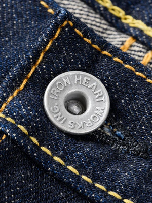 Iron Heart Denim IH-634S-18 18oz Vintage Selvedge Denim Straight Cut Jeans Indigo