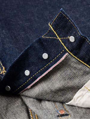 Iron Heart Denim IH-634S-18 18oz Vintage Selvedge Denim Straight Cut Jeans Indigo
