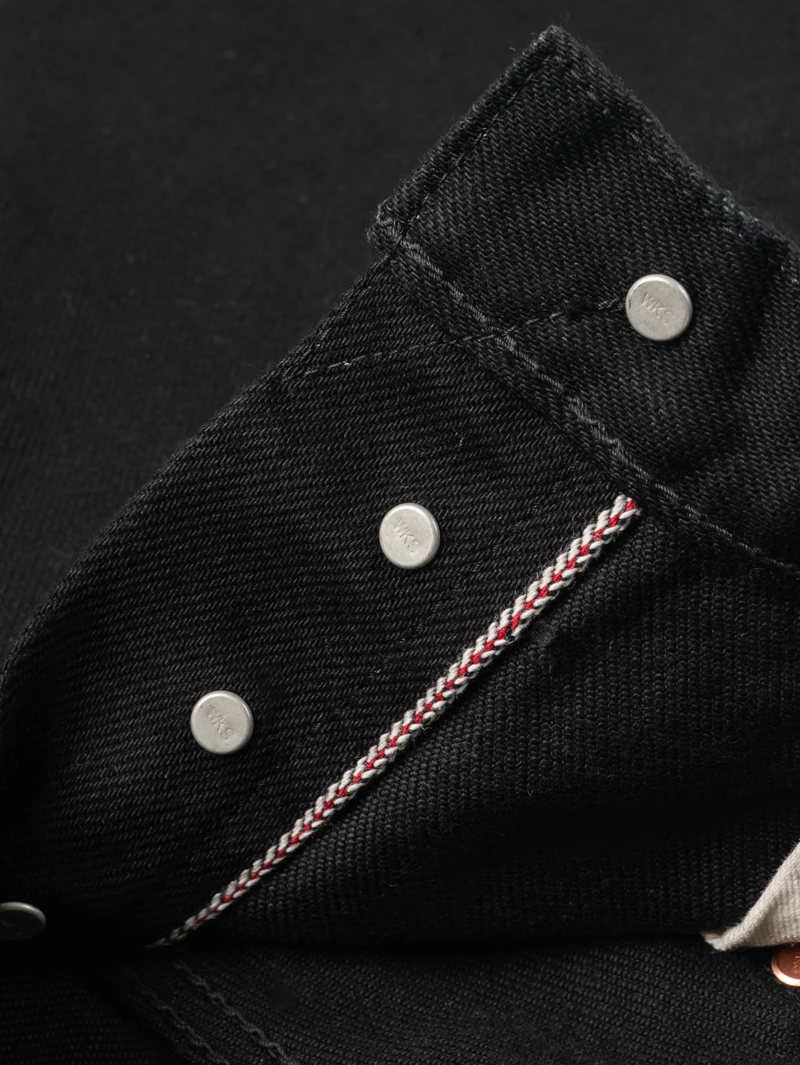 Iron Heart Denim IH-634S-SBG 21oz Super Black (Fade to Gray) Straight Cut