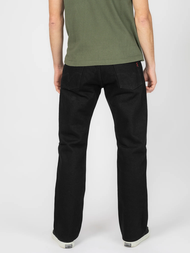 Iron Heart Denim IH-634S-SBG 21oz Super Black (Fade to Gray) Straight Cut