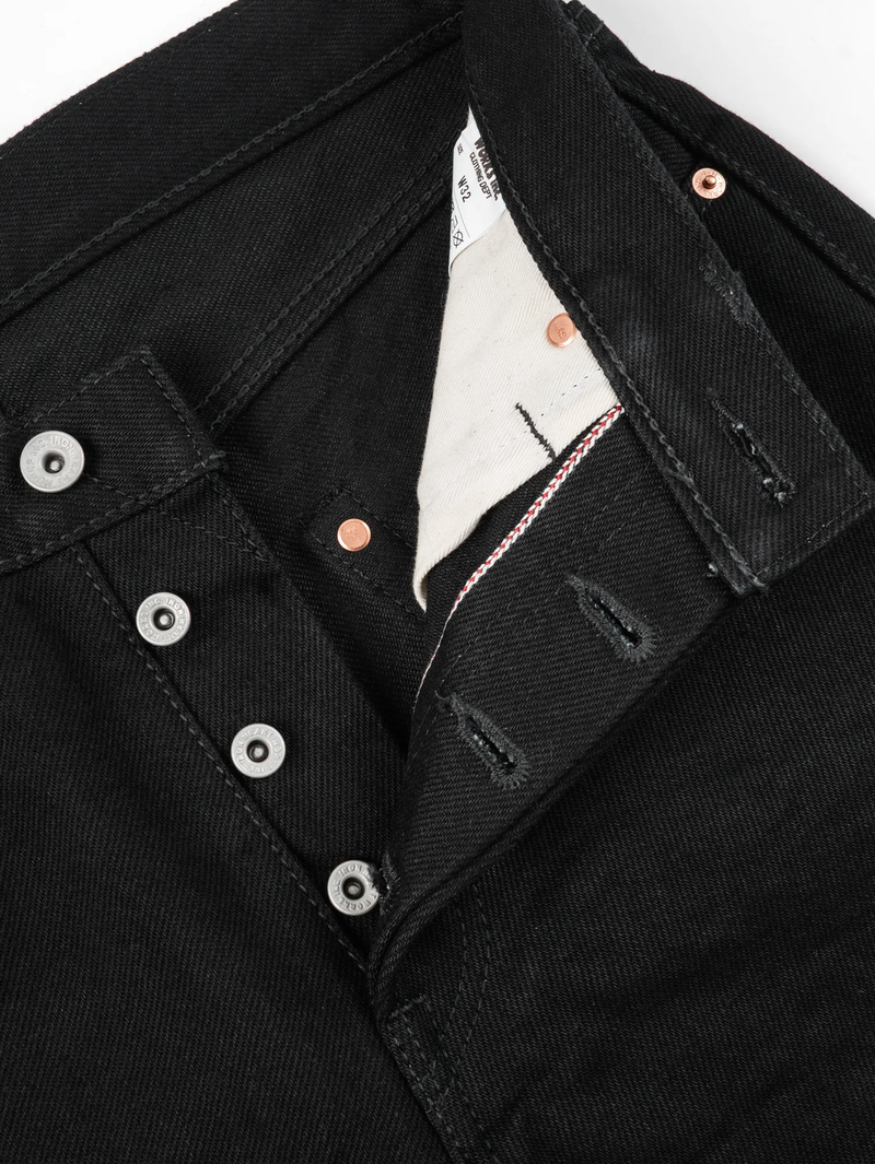 Iron Heart Denim IH-634S-SBG 21oz Super Black (Fade to Gray) Straight Cut