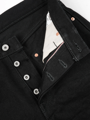 Iron Heart Denim IH-634S-SBG 21oz Super Black (Fade to Gray) Straight Cut