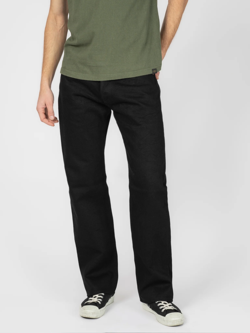 Iron Heart Denim IH-634S-SBG 21oz Super Black (Fade to Gray) Straight Cut