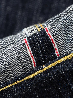 Iron Heart Denim IH-634S-SLB Indigo 16oz Slubby Selvedge Denim Straight Cut Jeans