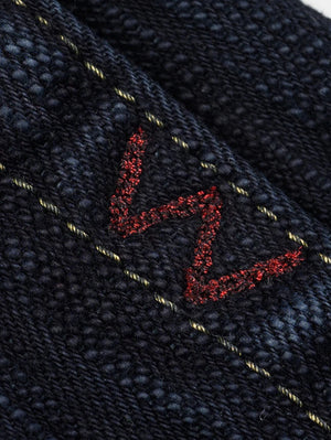 Iron Heart Denim IH-634S-SLBod 16oz Slubby Selvedge Denim Straight Cut Jeans Indigo Overdyed Black