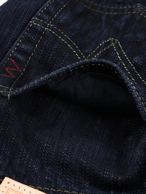 Iron Heart Denim IH-634S-SLBod 16oz Slubby Selvedge Denim Straight Cut Jeans Indigo Overdyed Black