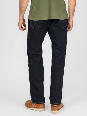 Iron Heart Denim IH-634S-SLBod 16oz Slubby Selvedge Denim Straight Cut Jeans Indigo Overdyed Black