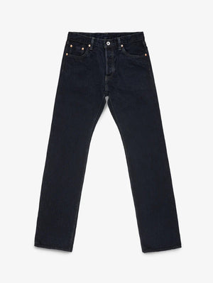 Iron Heart Denim IH-634S-SLBod 16oz Slubby Selvedge Denim Straight Cut Jeans Indigo Overdyed Black
