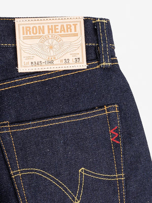 Iron Heart Denim IH-634S-UHR 21/23oz Raw Selvedge Denim Straight Cut Jeans - Indigo