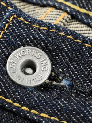 Iron Heart Denim IH-634S 21oz Selvedge Denim Straight Cut Jeans Indigo