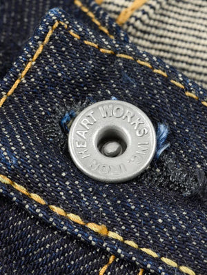Iron Heart Denim IH-666S-21  21oz Selvedge Indigo Denim Slim Straight Cut Jeans