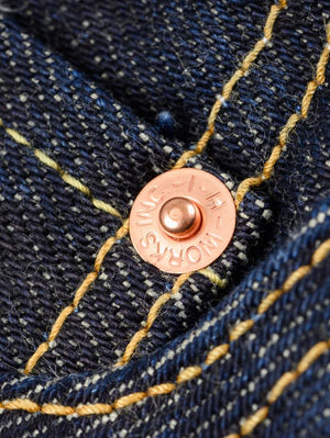 Iron Heart Denim IH-666S-21  21oz Selvedge Indigo Denim Slim Straight Cut Jeans