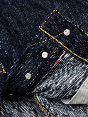 Iron Heart Denim IH-666S-SLB 16oz Slubby Selvedge Denim Slim Straight