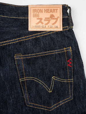 Iron Heart Denim IH-666S-SLB 16oz Slubby Selvedge Denim Slim Straight