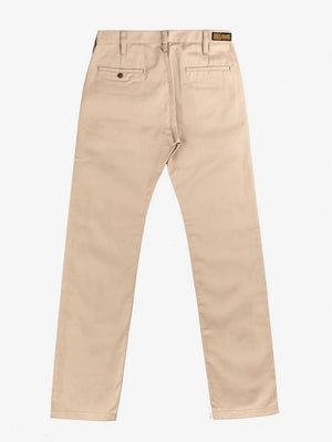 Iron Heart Denim IH-717-KHA Khaki 9oz Mercerised Selvedge Cotton Straight Cut Chinos
