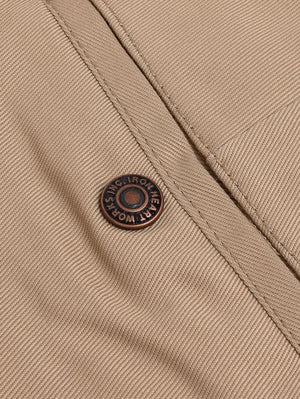 Iron Heart Denim IH-717-KHA Khaki 9oz Mercerised Selvedge Cotton Straight Cut Chinos