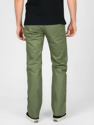 Iron Heart Denim IH-717-OLV 9oz Mercerised Selvedge Cotton Straight Cut Chinos Olive