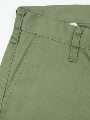 Iron Heart Denim IH-717-OLV 9oz Mercerised Selvedge Cotton Straight Cut Chinos Olive